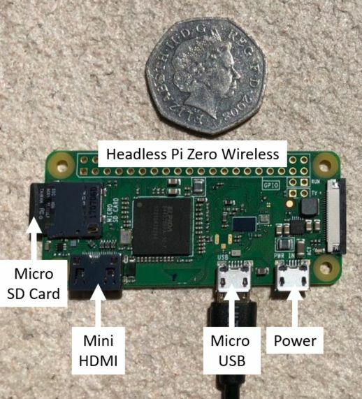 Headless Raspberry Pi Zero Wireless